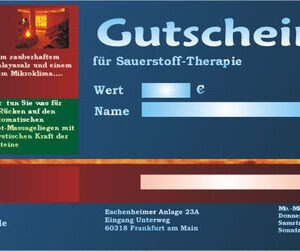 Sauerstoff-Therapie